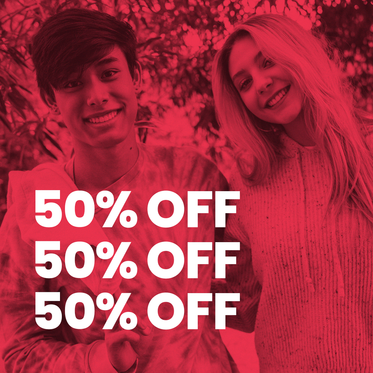 50% off clearance